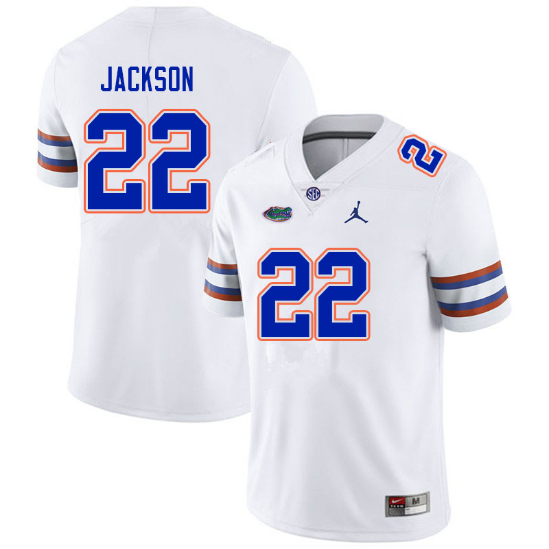 Men #22 Kahleil Jackson Florida Gators College Football Jerseys Sale-White - Click Image to Close